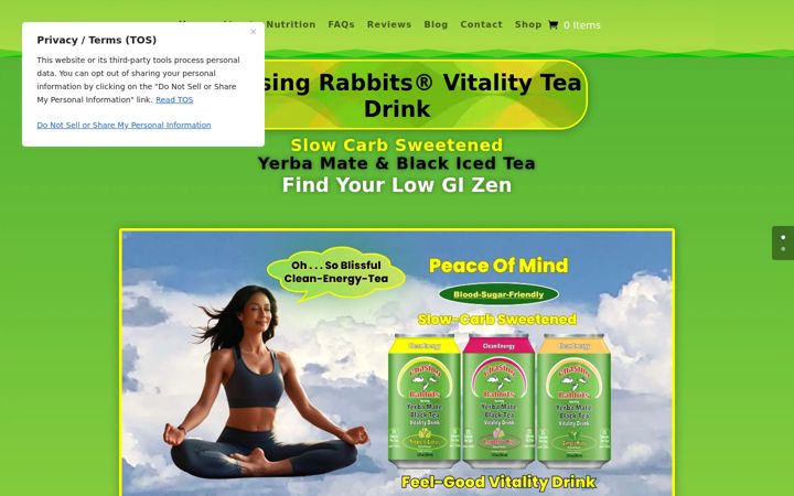 Screenshot of chasingrabbits.com