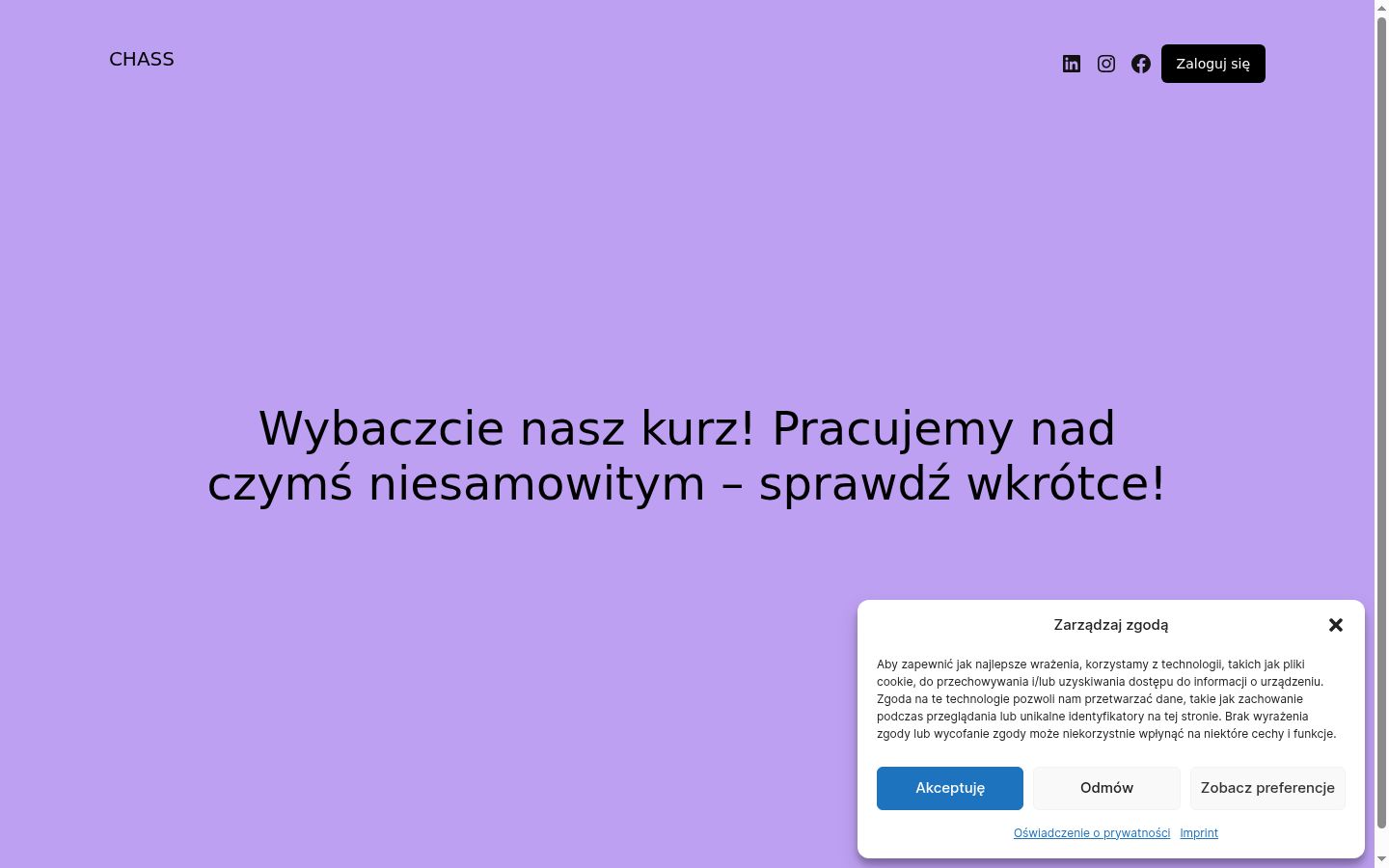 Snímek obrazovky baneru souhlasu zobrazeného před jakoukoli interakcí