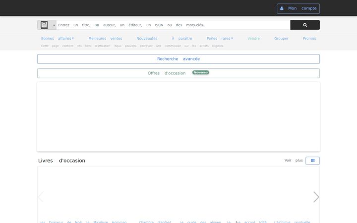 Screenshot of chasse-aux-livres.fr