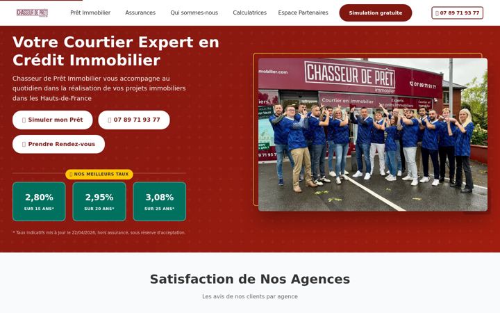 Screenshot of chasseur-de-pret-immobilier.com