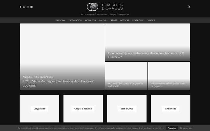 Screenshot of chasseurs-orages.com