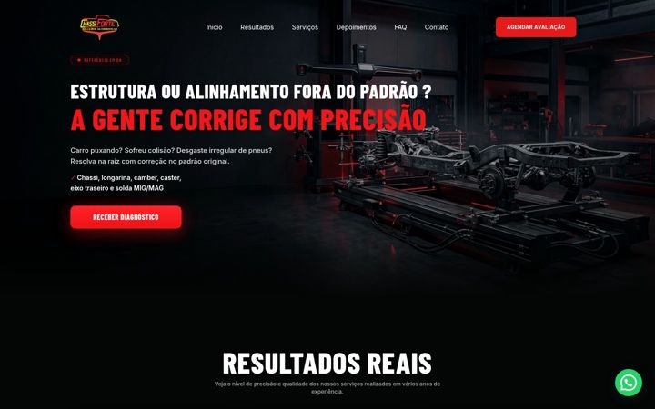 Captură de ecran a chassiforte.com.br