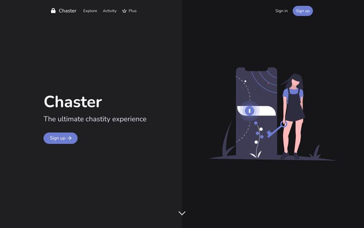 Screenshot of chaster.app