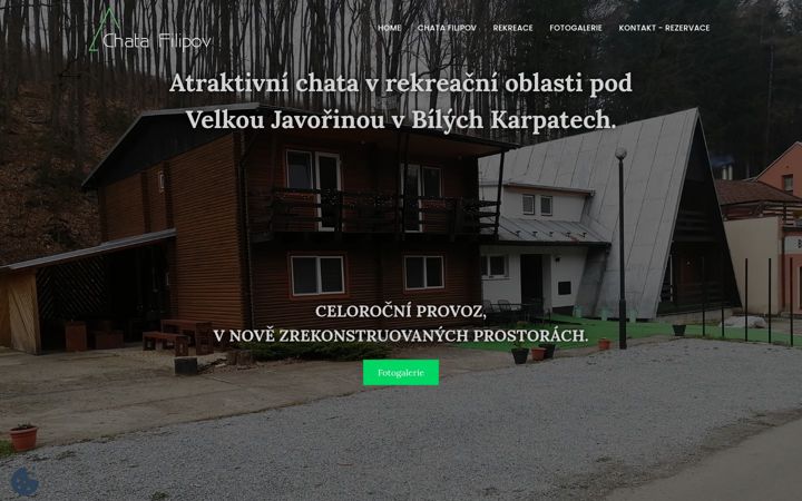 Captura de pantalla de chata-filipov.cz
