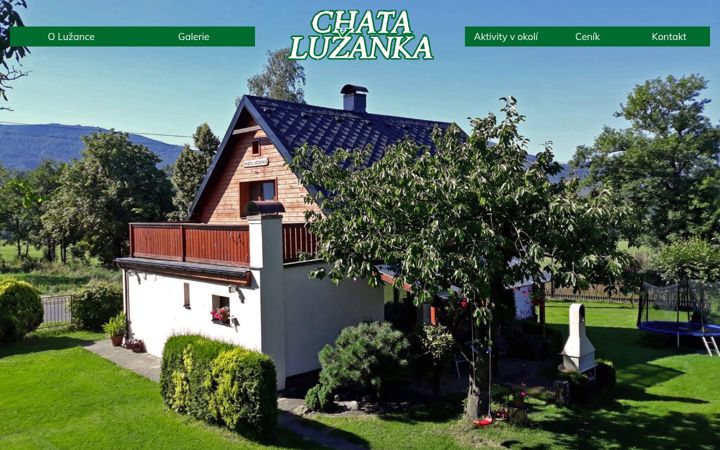 Captura de pantalla de chata-luzanka.cz