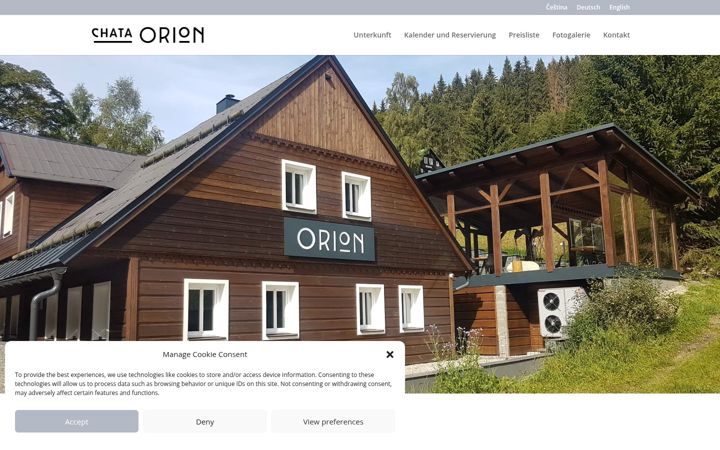 Screenshot του chata-orion.cz