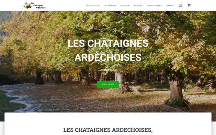 Skjámynd af chataignes-ardechoises.fr