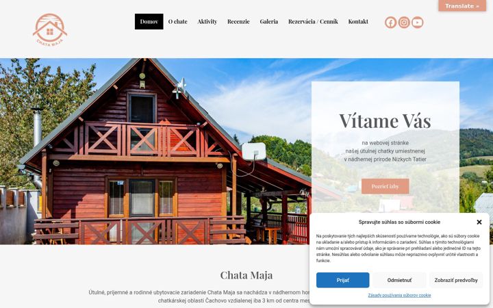 Skærmbillede af chatamaja.eu