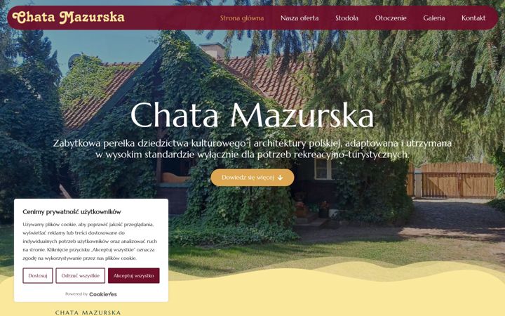 Screenshot von chatamazurska.pl