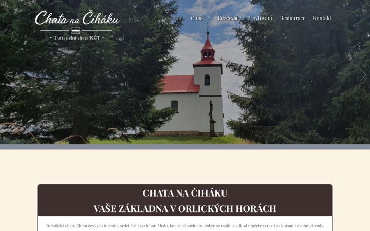 Captura de ecrã de chatanacihaku.cz
