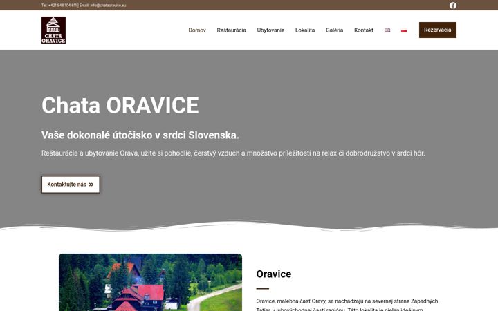 Skærmbillede af chataoravice.eu