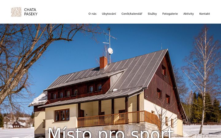 Captura de ecrã de chatapaseky.cz