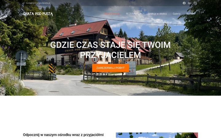 Screenshot von chatapodpusta.pl