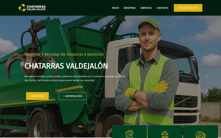 Screenshot of chatarrasvaldejalon.com
