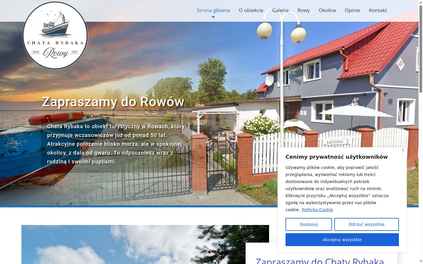 Zrzut ekranu banera zgody wyświetlanego przed jakąkolwiek interakcją