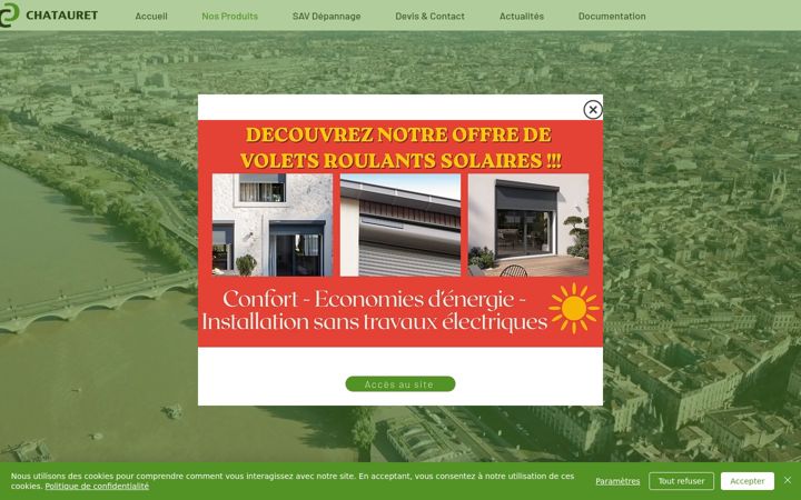Screenshot of chatauret.com