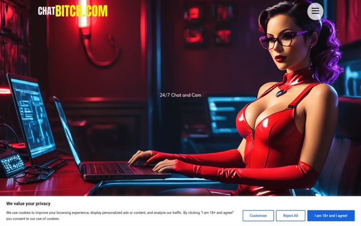 Screenshot of chatbitch.com