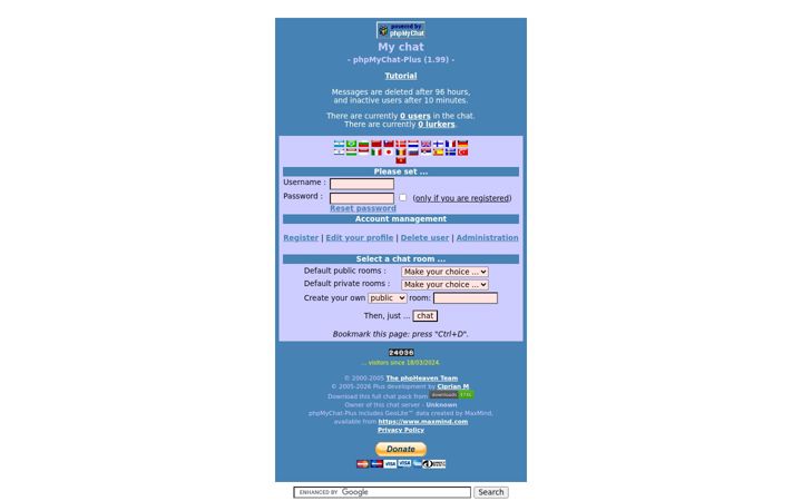 Ekrano kopija chatboxxen.nl