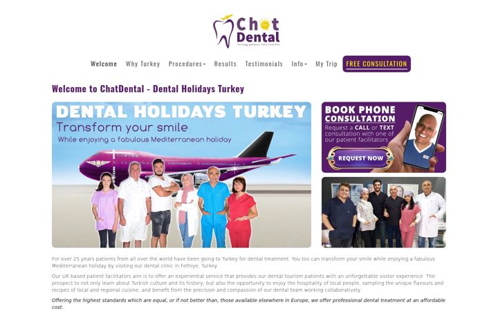 Screenshot von chatdental.co.uk