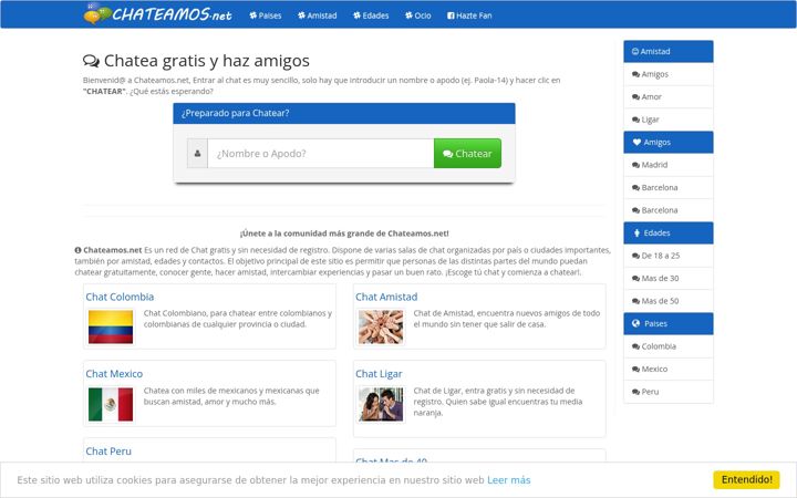 Snímek obrazovky chateamos.net