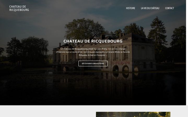Skjermbilde av chateau-de-ricquebourg.fr