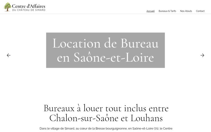 Skjermbilde av chateau-de-simard.fr