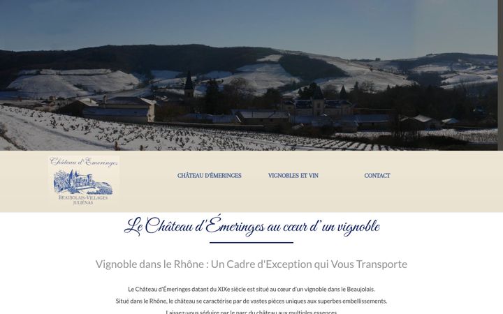 Skjermbilde av chateau-emeringes.fr