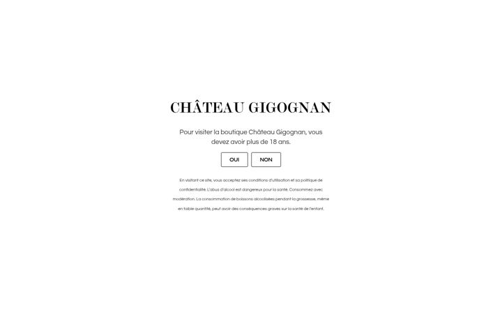 Skjámynd af chateau-gigognan.fr