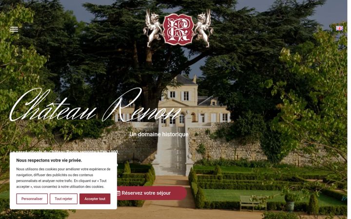 Zrzut ekranu chateau-renon.fr