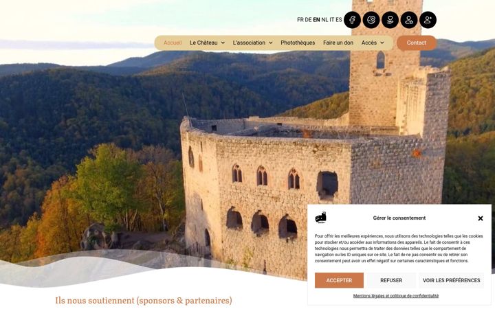 Zrzut ekranu chateau-spesbourg.fr