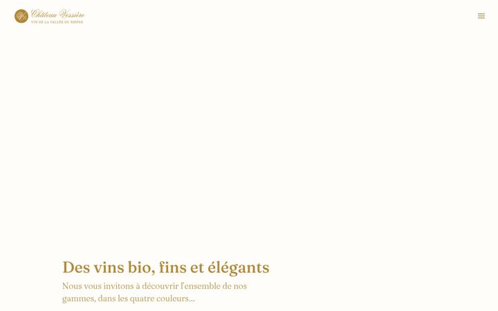 Screenshot of chateau-vessiere.com