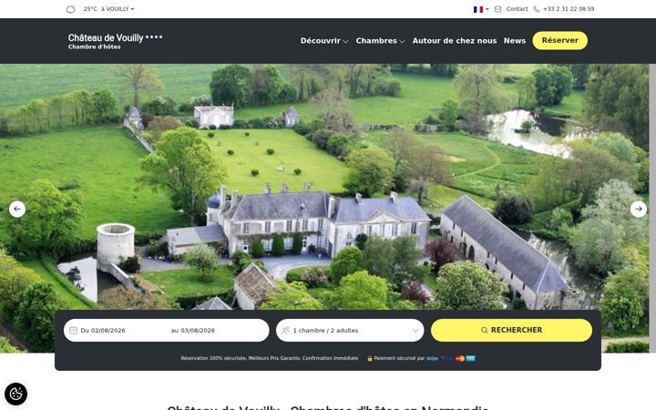 Screenshot of chateau-vouilly.com