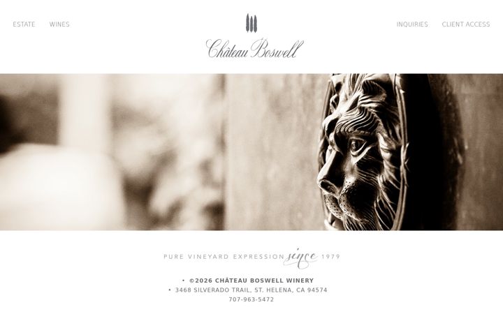 Screenshot di chateauboswellwinery.com