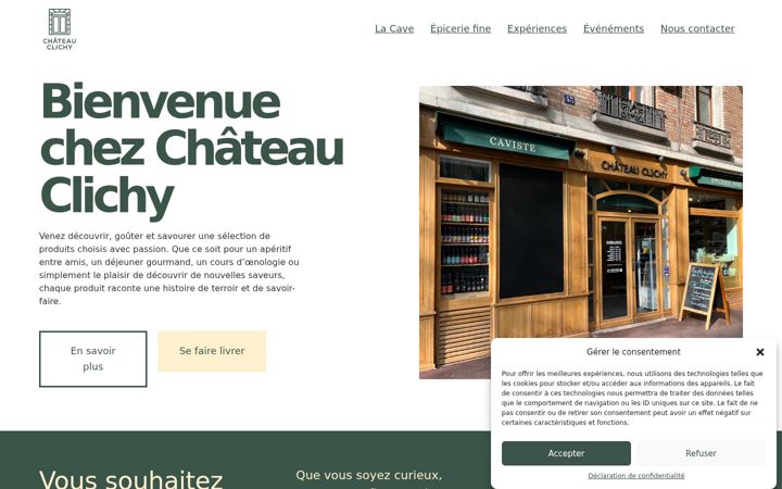 Zrzut ekranu chateauclichy.fr