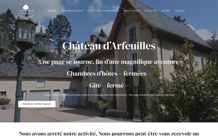 Zrzut ekranu chateaudarfeuilles.fr