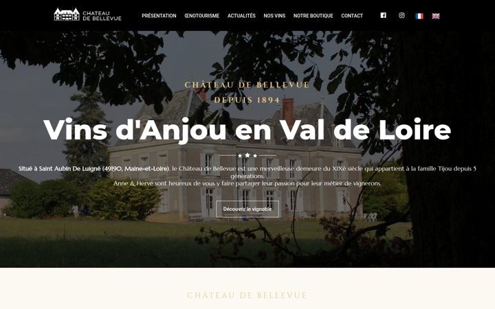 Képernyőkép: chateaudebellevue.fr