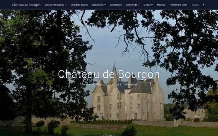 Screenshot of chateaudebourgon.com