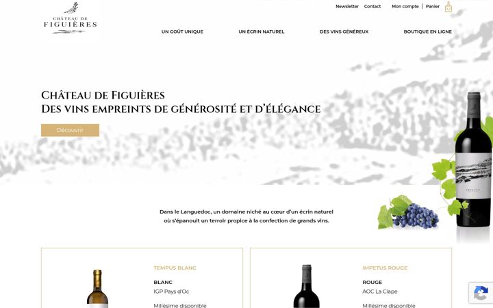Captură de ecran a chateaudefiguieres.fr