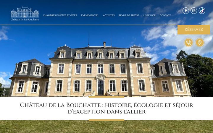 Screenshot of chateaudelabouchatte.com