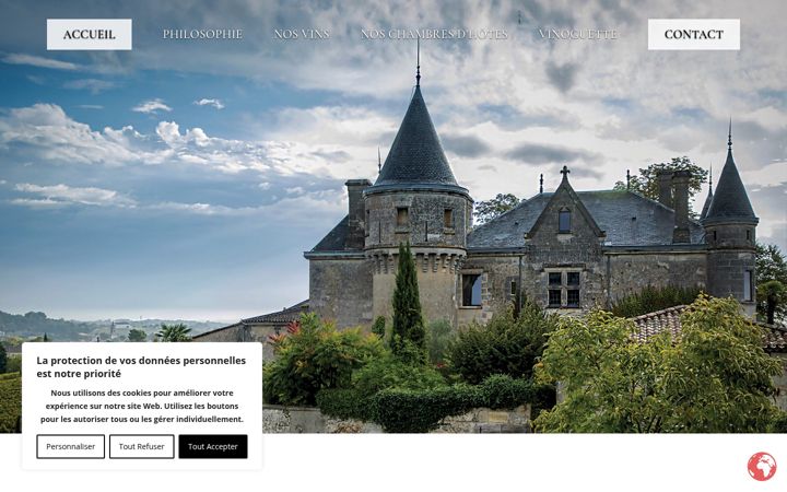Captură de ecran a chateaudelagrave.fr