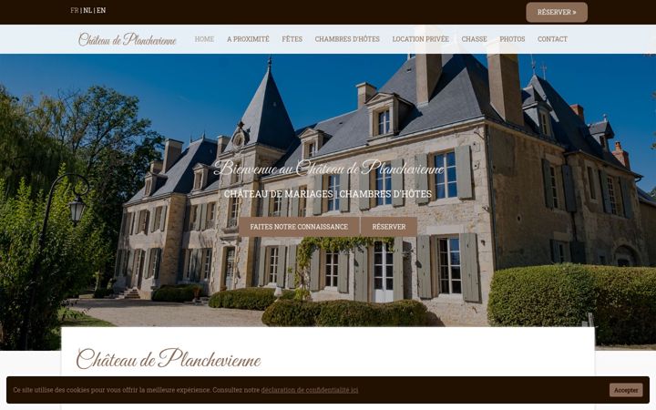 Screenshot of chateaudeplanchevienne.com