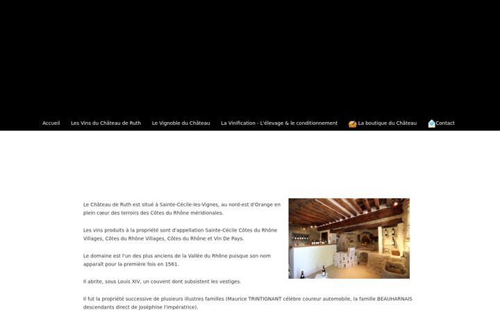 Screenshot of chateauderuth.com