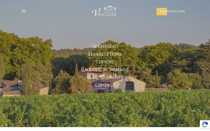 Screenshot of chateaudevauclaire.com