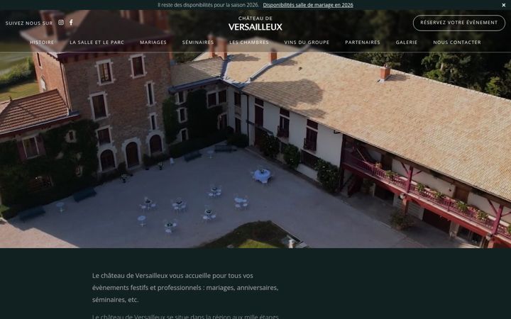 Screenshot of chateaudeversailleux.com