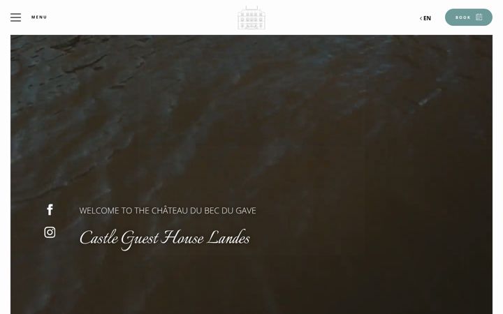 Screenshot of chateaudubecdugave.com