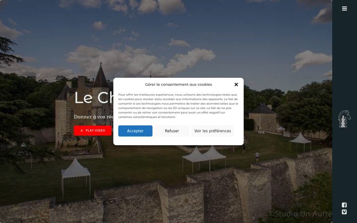 Skjermbilde av chateaudufou.fr