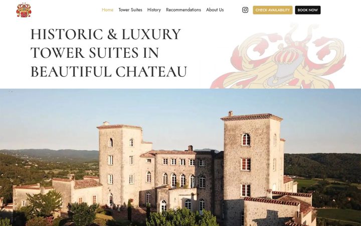 Skjermbilde av chateaudupuy.fr