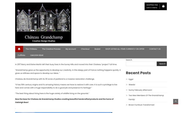 Screenshot of chateaugrandchamp.com