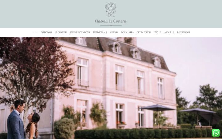 Screenshot of chateaulagauterie.com
