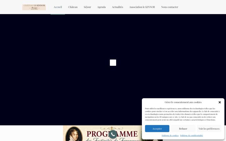 Screenshot of chateaulekinnor.com